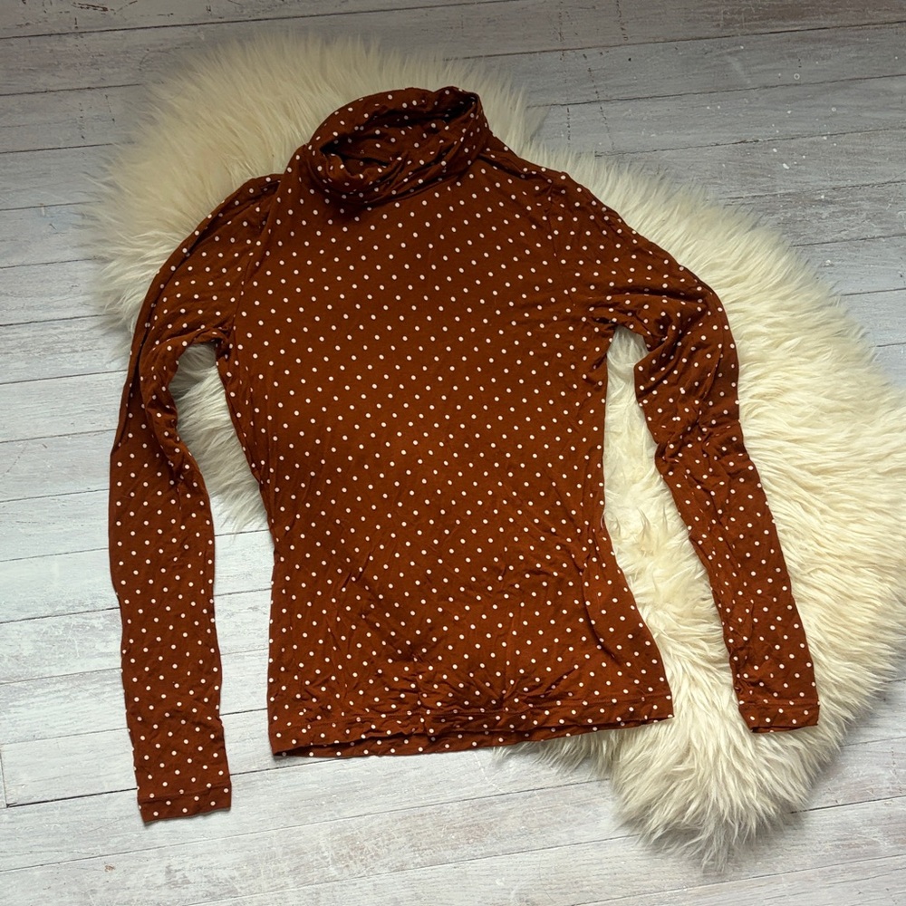 Polka Dot Turtleneck and Skirt SET